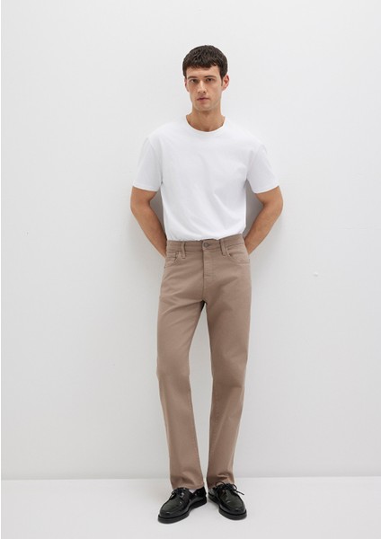 Lisbon Bej Denim Gabardin Pantolon 0010039-90681