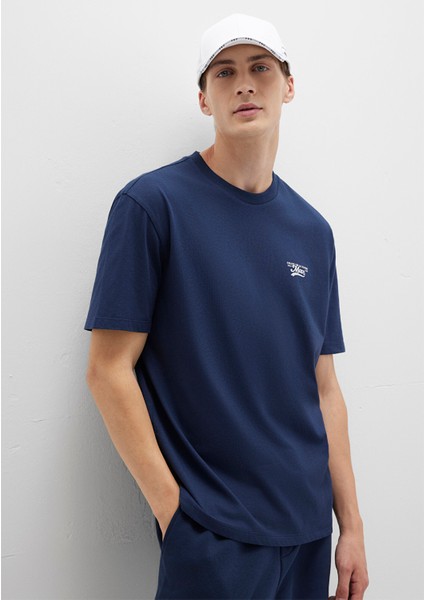 Mavi Baskılı Lacivert Tişört 0612840-70497 fiyatları