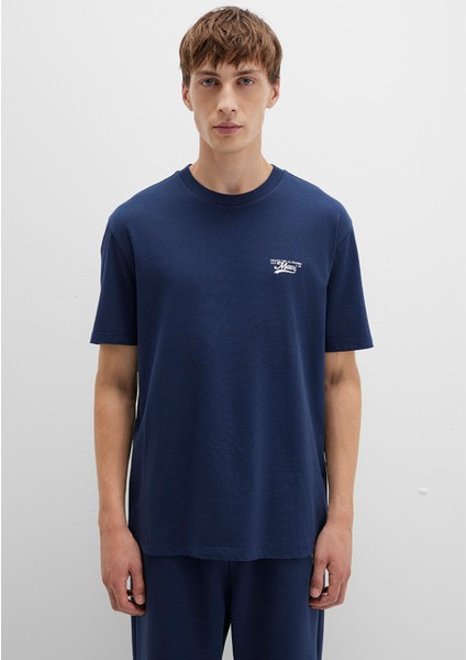 Mavi Baskılı Lacivert Tişört 0612840-70497 indirimleri