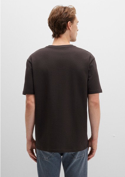 Bisiklet Yaka Kahverengi Basic Tişört 0611596-70219 indirimleri