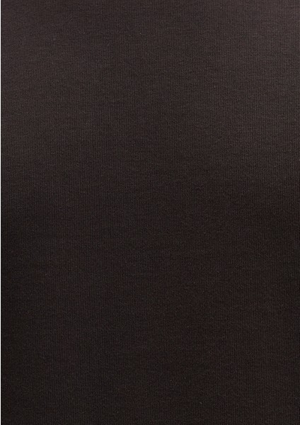 Bisiklet Yaka Kahverengi Basic Tişört 0611596-70219