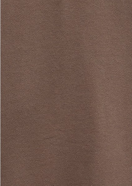 Yarı Fermuarlı Kahverengi Sweatshirt 0S10419-70380