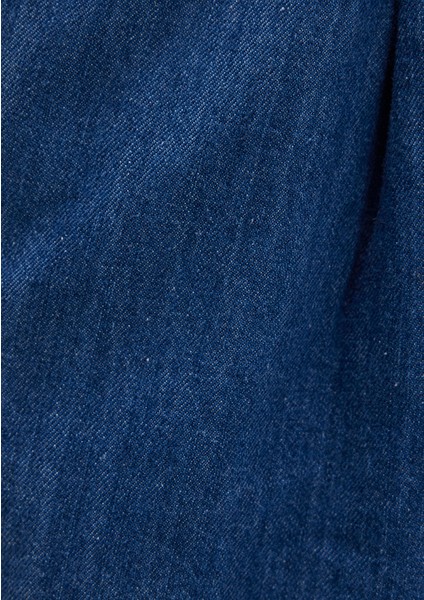 Kemer Detaylı Denim Şort 1410214-86971