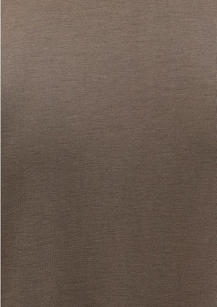 Kahverengi Tencel Tm Modal Basic Tişört 1611897-83866