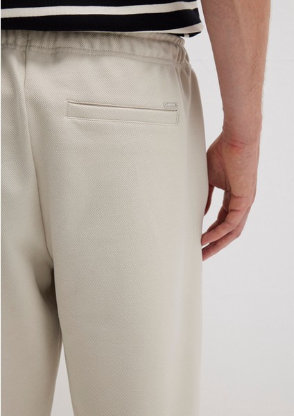 Bej Örme İnterlok Pantolon 0010521-70144