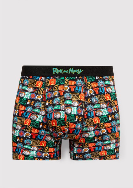 Rick And Morty Baskılı Renkli Boxer 0911985-34621