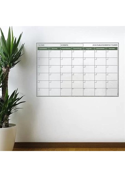 Buffer® Manyetik Yapışkanlı Bir Aylık Program Planlayıcı Takvim 85X56 cm fiyatları