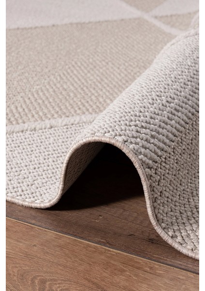 Bej Krem Saçaklı Dokuma Halı Oturma Odası Salon Halısı modelleri