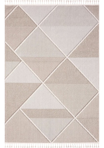 Bej Krem Saçaklı Dokuma Halı Oturma Odası Salon Halısı indirimleri