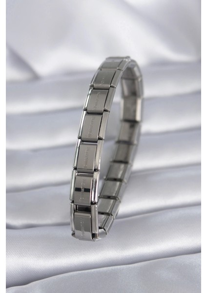 316L Çelik Gümüş Renk Yazılı Nomination Model Kadın Bileklik