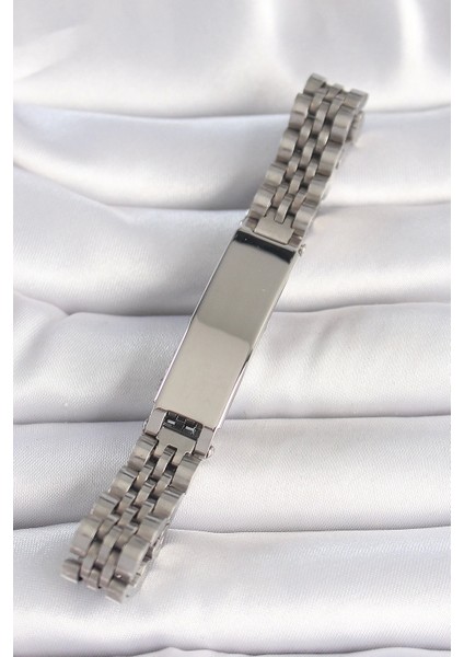 316L Çelik Gümüş Renk Zincir Künye Model Erkek Bileklik fiyatları