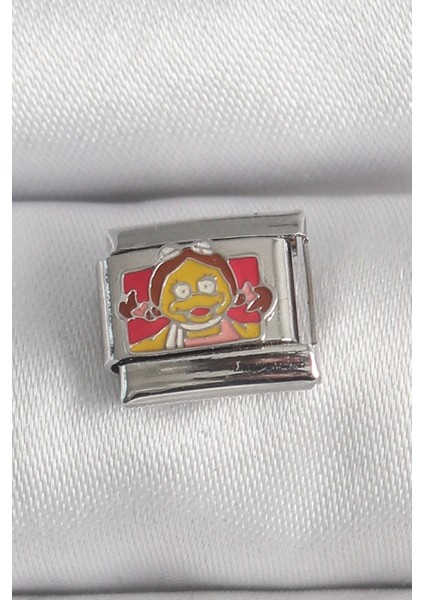 316L Çelik Gümüş Renk Renkli Çocuk Işlemeli Nomination Charm