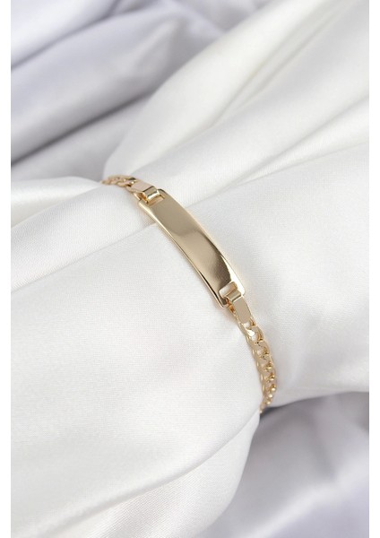 Pirinç Dikdörtgen Model Gold Renk Xuping Bebek Künyesi