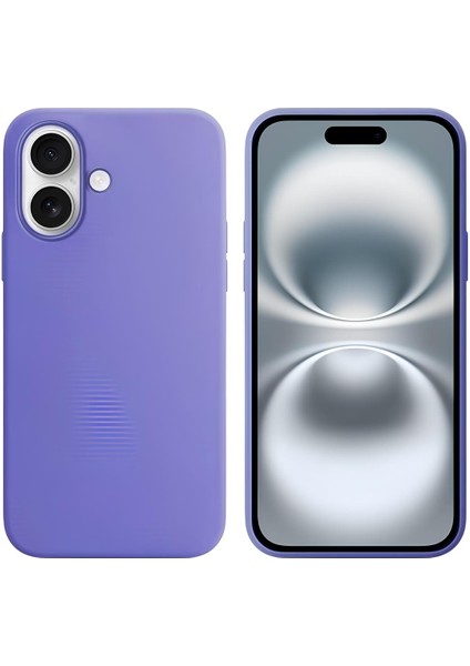 Apple iPhone 16 Plus 6.7'' Liquit Lansman Silikon Lila
