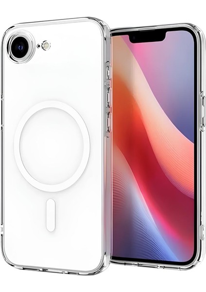 Apple iPhone 16E Magsafe Şeffaf Silikon Kılıf