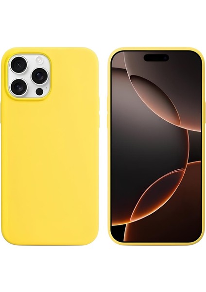 Apple iPhone 16 Pro 6.3'' Liquit Lansman Silikon Sarı