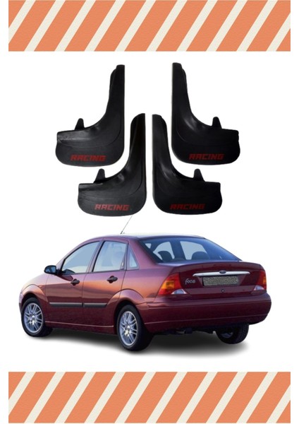 Ford Focus 1 Sd 1998-2004 Racing Yazılı 4'lü Tozluk Çamurluk Paçalık