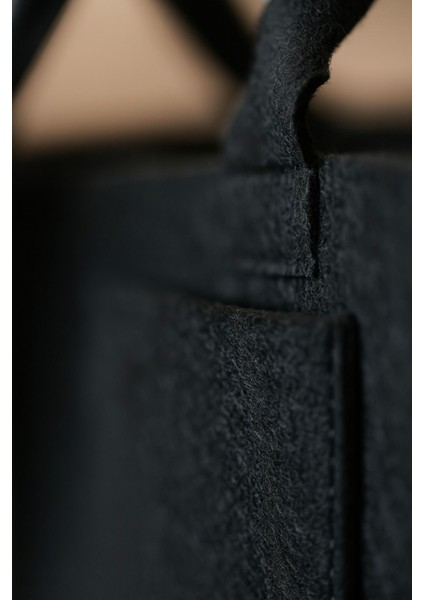 Siyah Keçe Anne Bebek Bakım Çantası Yenidoğan Için Organizer Düzenleyici