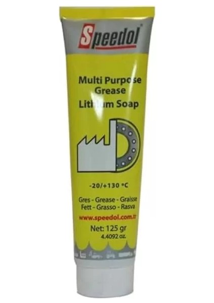 Lityum Sabunlu Çok Maksatlı Tüp Gres 125 gr