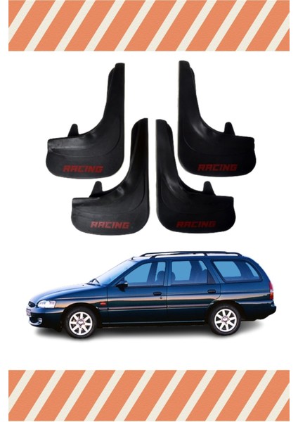 Ford Escort Stw Tüm Kasalar Racing Yazılı 4'lü Tozluk Çamurluk Paçalık