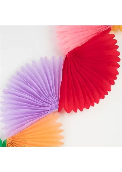 Rainbow Honeycomb Fan Garland Gökkuşağı Petekli Yelpaze Asılan Süs fiyatları