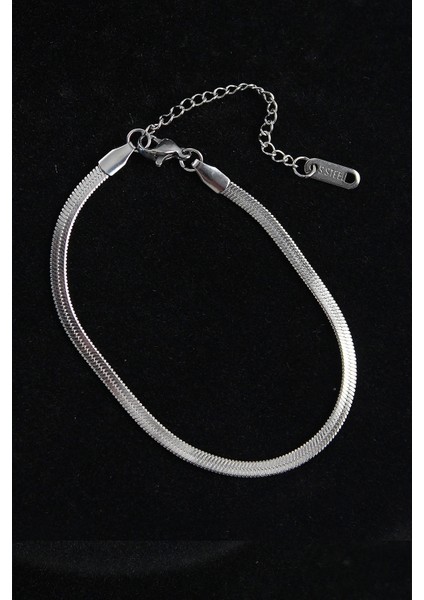 316L Çelik Italyan Model Gümüş Renk Erkek Bileklik