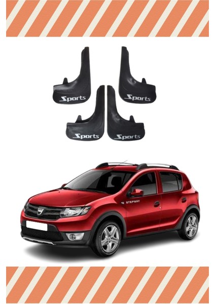 Yb Dacia Stepway 2013 Sports Yazılı 4'lü Tozluk Çamurluk Paçalık