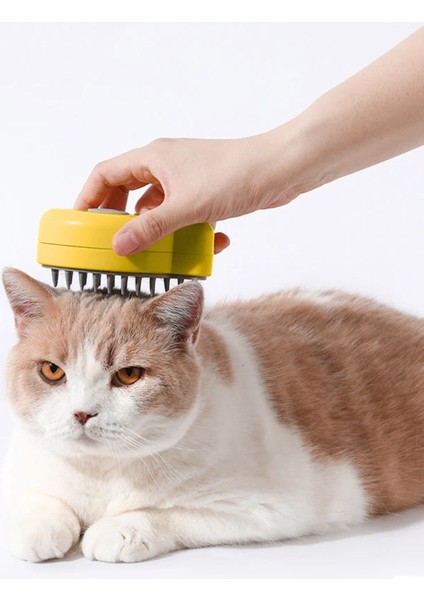 Şarjlı Buharlı Kedi Köpek Tarağı - Yumuşak Silikon Tüy Toplayıcı - Sarı (8675) modelleri