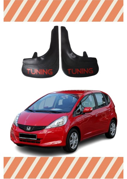 Honda Jazz 2009-2015 Tuning Yazılı 2'li Tozluk Çamurluk Paçalık