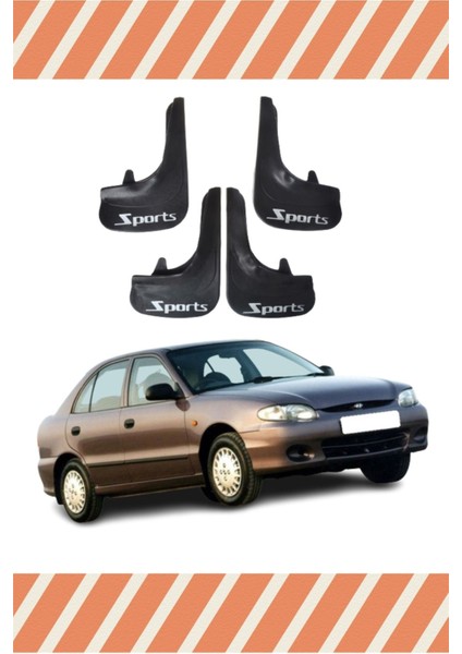 Hyundai Accent Yumurta Kasa Sports Yazılı 4'lü Tozluk Çamurluk Paçalık