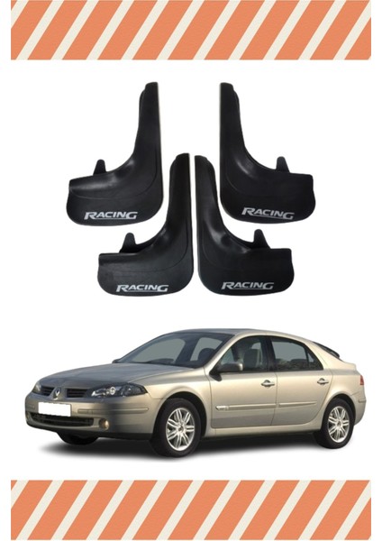 Renault Laguna 2 Racing Yazılı 4'lü Tozluk Çamurluk Paçalık