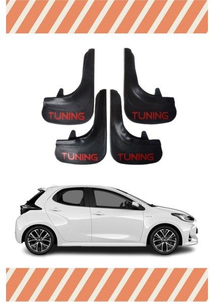 Db Toyota Yaris Tunıng Yazılı 4'lü Tozluk Çamurluk Paçalık