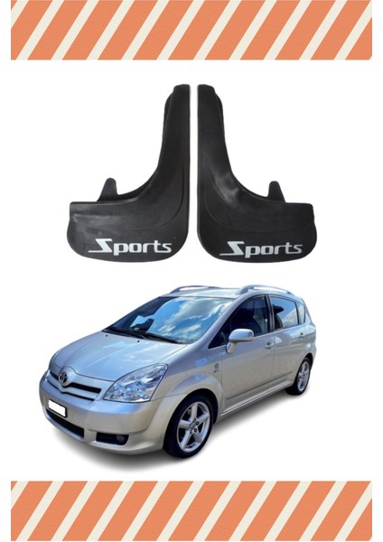 Toyota Verso 2004-2009 Sports Yazılı 2'li Tozluk Çamurluk Paçalık