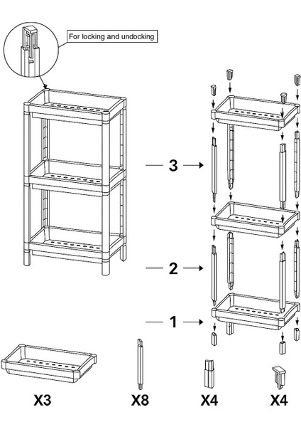 Flex Elite Pro 3 Katlı Mat Siyah Modüler Dikdörtgen Raf Ünitesi – Mutfak Rafı, Banyo Düzenleyici ve Organizer indirimleri