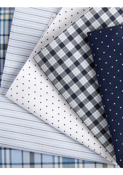 Saf Pamuk 5'li Mendil Seti