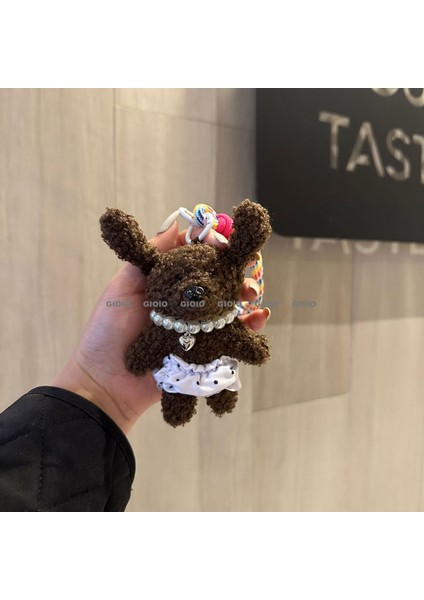 Sevimli Renkli Ip Peluş Ayı Kolye El Yapımı Oyuncaklar Küçük Bebek Çanta Çekicilik Sevimli Bebek Cep Telefonu Çekicilik (Yurt Dışından)