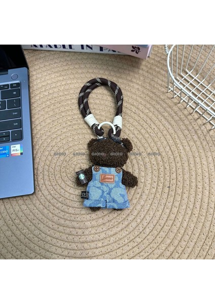 Sevimli Renkli Ip Peluş Ayı Kolye El Yapımı Oyuncaklar Küçük Bebek Çanta Çekicilik Sevimli Bebek Cep Telefonu Çekicilik (Yurt Dışından)