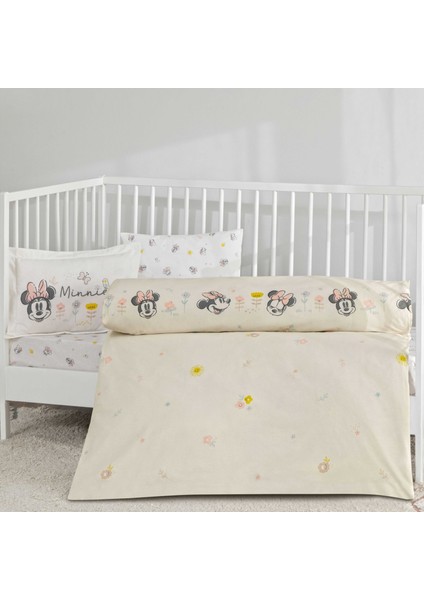 Taç Lisanslı Disney Minnie Mouse Dream Baby Pamuk Bebek Nevresim Takımı