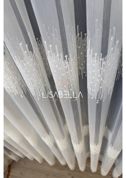 Lavinia ttm Zemin Ağır Brodeli yumuşak Dökümlü Tül Perde Ütü Istemez (1x3 Pile Dikişli)(1x3 Pile Dikişli) fırsatları