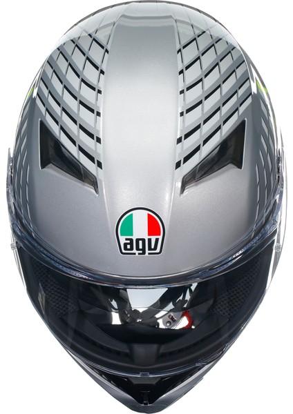 K3 Fortify Grey Blk Yellow Fluo Kapalı Kask indirimleri