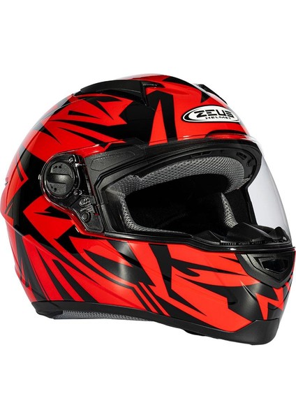 ZS-811A Al-34 Red Black Kapalı Kask modelleri
