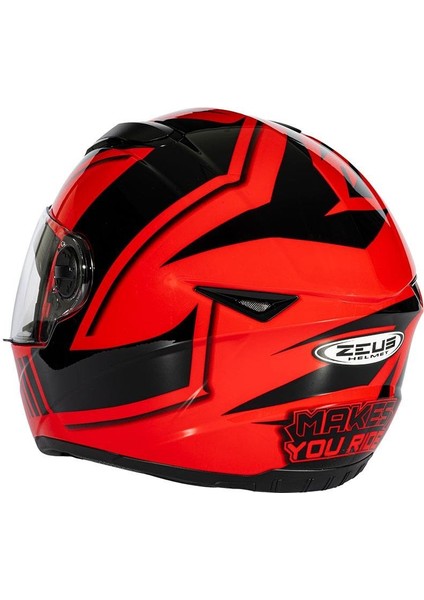 ZS-811A Al-34 Red Black Kapalı Kask indirimleri