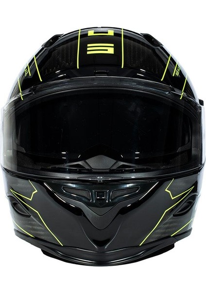 ZS-1800B Gloss Carbon Am8 Fluo Yellow Kapalı Kask modelleri