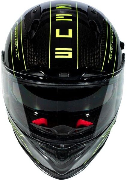 ZS-1800B Gloss Carbon Am8 Fluo Yellow Kapalı Kask fırsatları