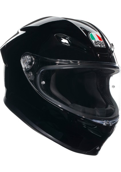 K6 S Black Mono Kapalı Kask