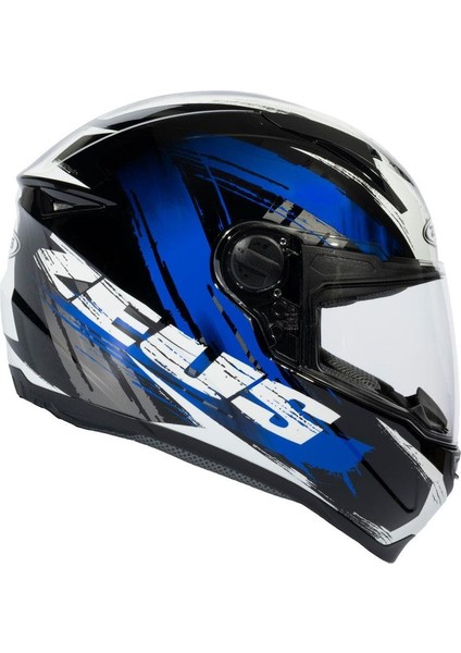 ZS-811A AL8 Black Blue Kapalı Kask