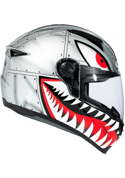 ZS-811A Al-38 Slv Black Kapalı Kask