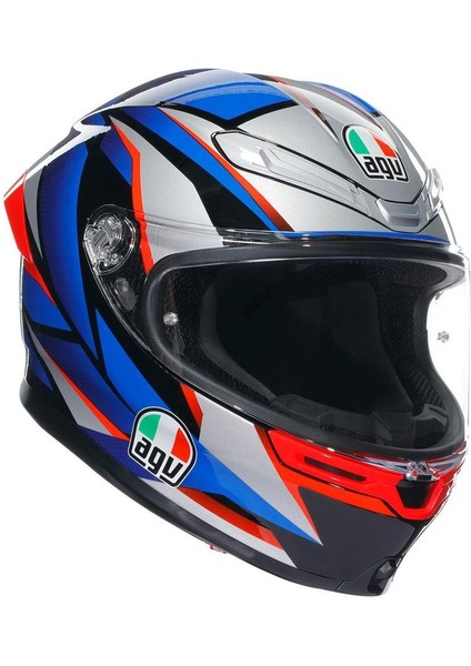 K6 S Slashcut Blue Red Kapalı Kask