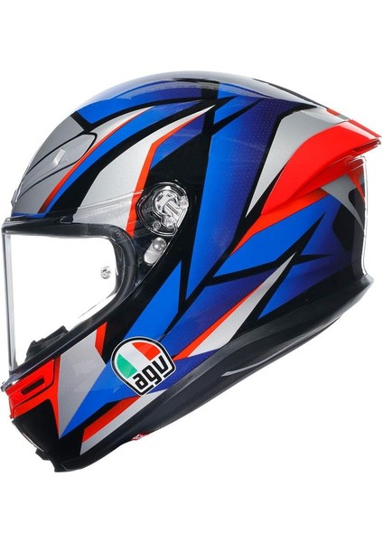 K6 S Slashcut Blue Red Kapalı Kask indirimleri
