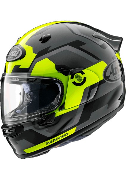 Quantic Face Fluor Yellow Kapalı Kask